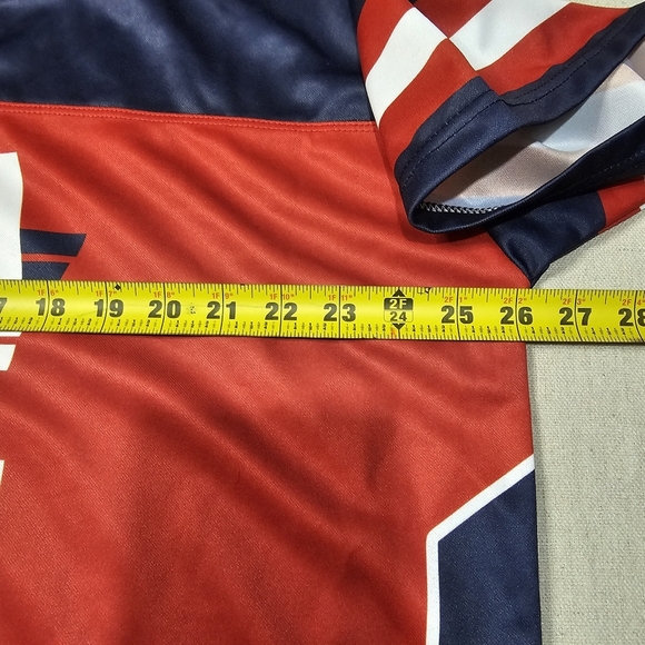 Greater Half USA 2nd Amendment Patriotic Jersey/Shirt Mens Size 2XL Red And Blue - Picture 6 of 7